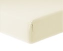 Prześcieradło 160x200 cm z mikrofibry bez gumki krem
