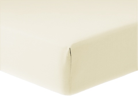 Prześcieradło 160x200 cm z mikrofibry bez gumki krem