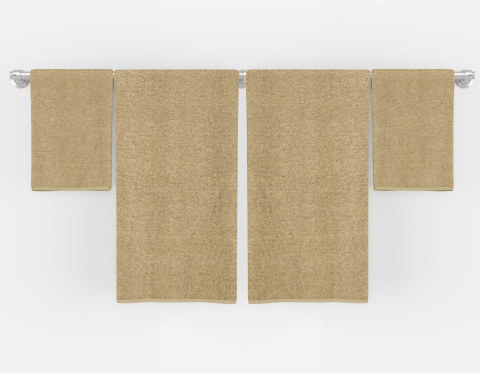 Komplet ręczników kąpielowych DIANA 2+2 2x50x90cm+2x70x140cm BEŻ