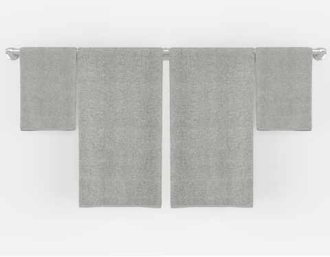 Komplet ręczników kąpielowych DIANA 2+2 2x50x90cm+2x70x140cm JASNY POPIEL