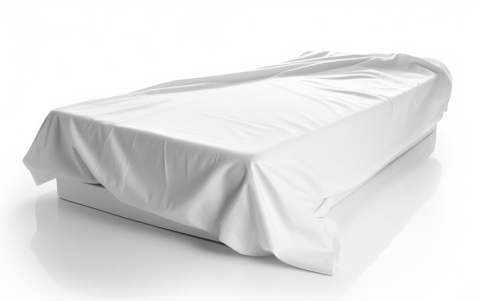 Prześcieradło 160x200 cm z mikrofibry bez gumki biały