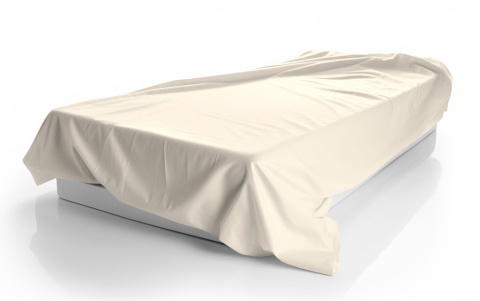 Prześcieradło 160x200 cm z mikrofibry bez gumki krem