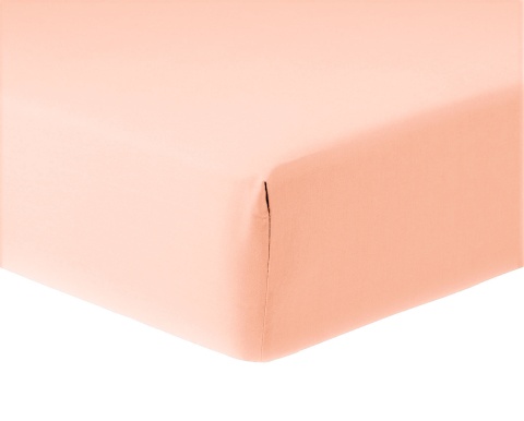 Prześcieradło 160x200 cm z mikrofibry bez gumki brzoskwiniowy