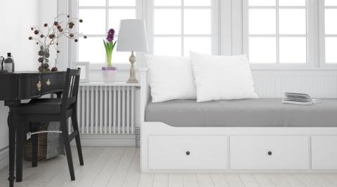 Prześcieradło 160x200 cm z mikrofibry bez gumki stalowy