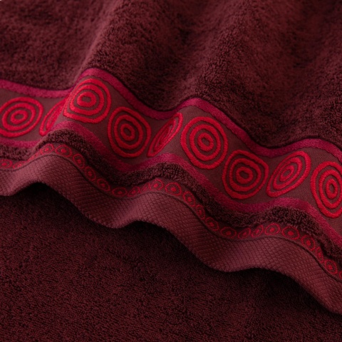 Ręcznik RONDO 70x140 bordowy