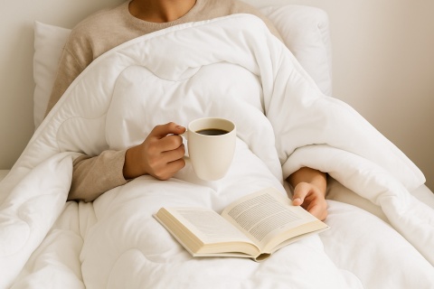 KOŁDRA 180X200 LETNIA antyalergiczna biała SilMed+