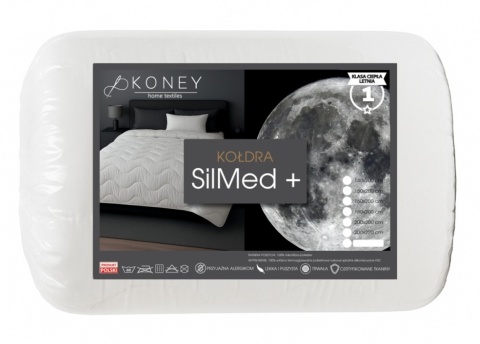 KOŁDRA 150x200 LETNIA antyalergiczna biała SilMed+