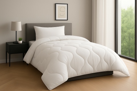 KOŁDRA 200X220 ZIMOWA antyalergiczna biała SilMed+