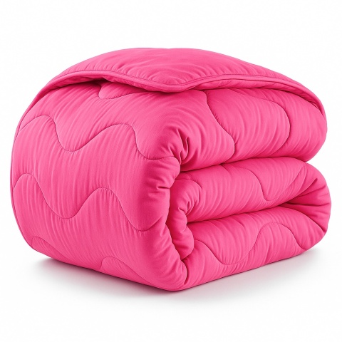 KOŁDRA ZIMOWA 200X220 cm WEŁNA OWCZA RÓŻ