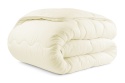 KOŁDRA ZIMOWA 200X200 CM WEŁNA OWCZA ECRU