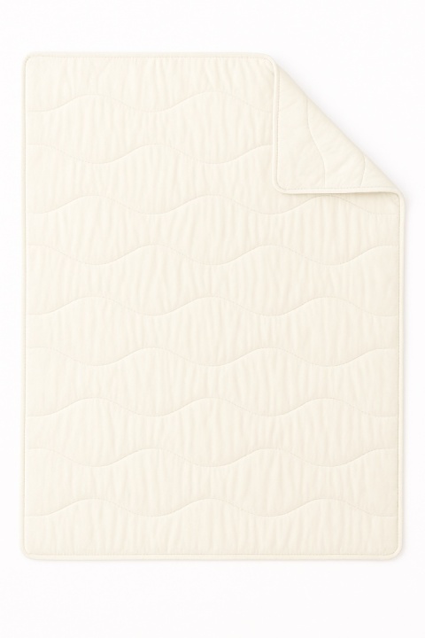 KOŁDRA CAŁOROCZNA 220X200 CM WEŁNA OWCZA ECRU