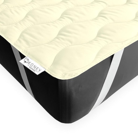 Ochraniacz na materac 160x200 TOPPER nawierzchniowy WEŁNA OWCZA